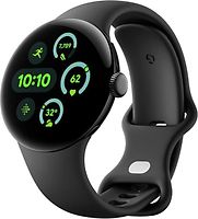Google Pixel Watch 3 41 mm noir mat Bracelet sport volcanique [Wi-Fi + 4G]
