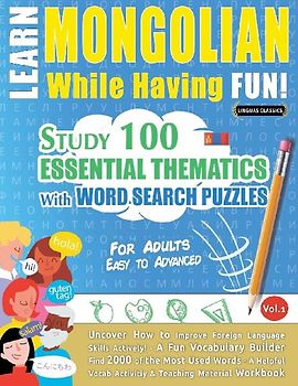 LEARN MONGOLIAN WHILE HAVING FUN! - FOR ADULTS