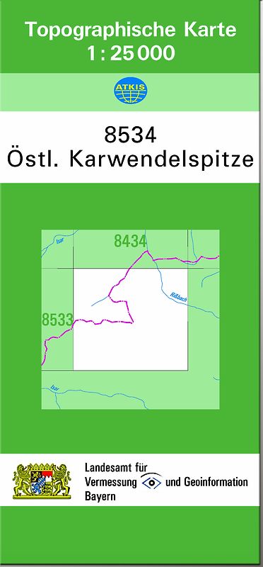 TK25 8534 Östl.Karwendelspitze