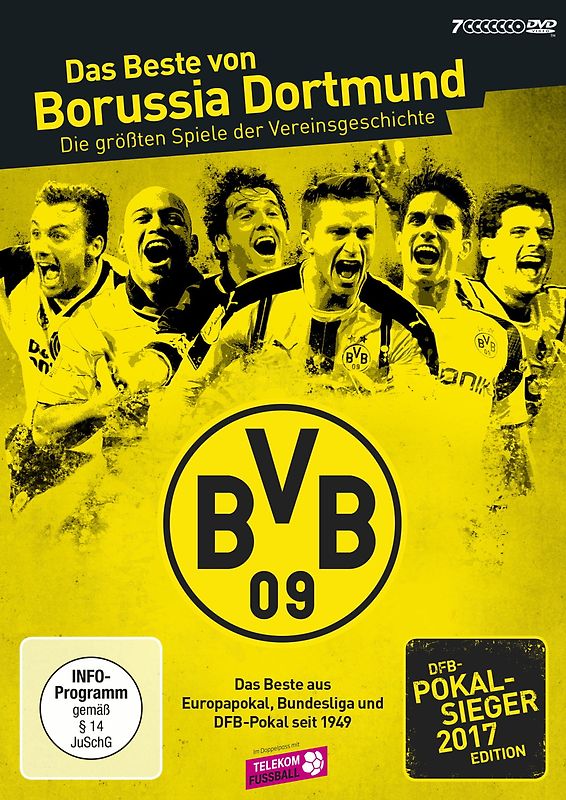 Das Beste von Borussia Dortmund - Die größten Spiele der Vereinsgeschichte, DFB Pokal 2017-Ed. [7 DVDs] DVD