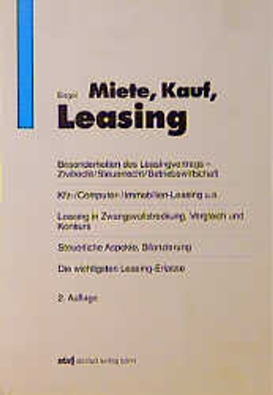 Miete, Kauf, Leasing