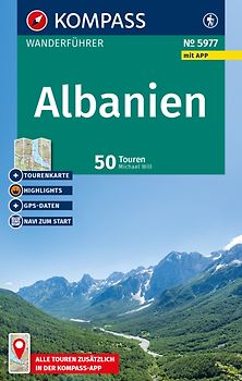 KOMPASS Wanderführer Albanien, 50 Touren mit Extra-Tourenkarte