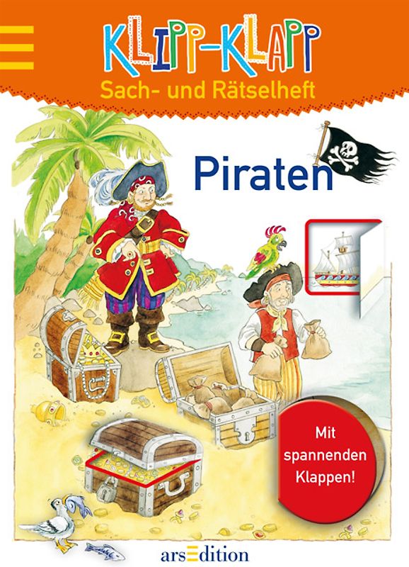 Klipp-Klapp Sach- und Rätselheft - Piraten