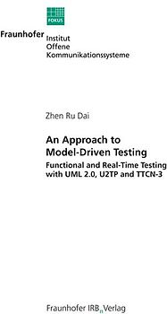 An Approach to Model-Driven Testing.