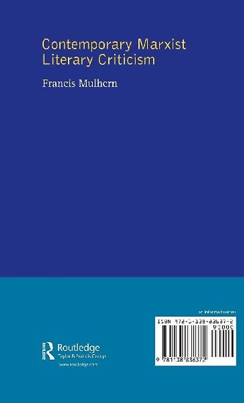 Contemporary Marxist Literary Criticism