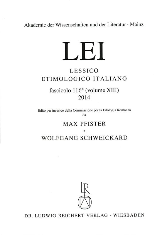 Lessico Etimologico Italiano Lfg. 116