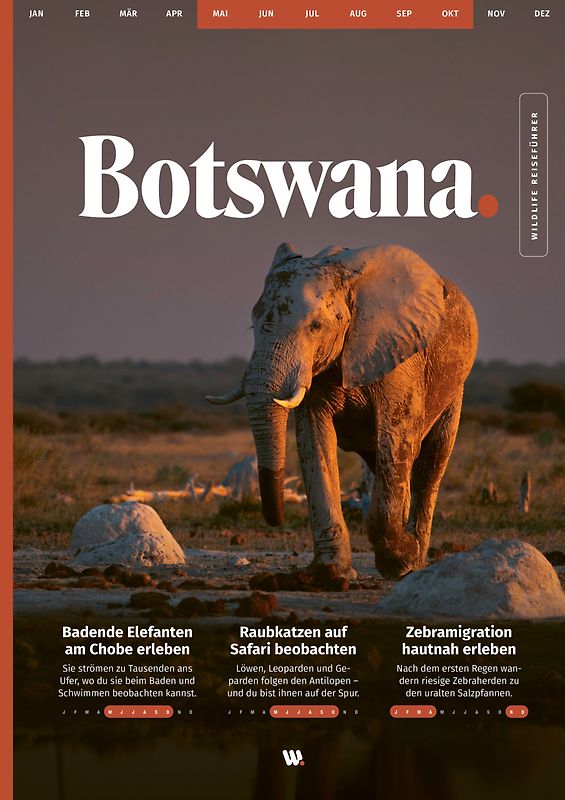 WILDFUL STORIES Wildlife Reiseführer Botswana mit Okavango Delta