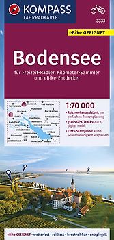 KOMPASS Fahrradkarte 3333 Bodensee 1:70.000