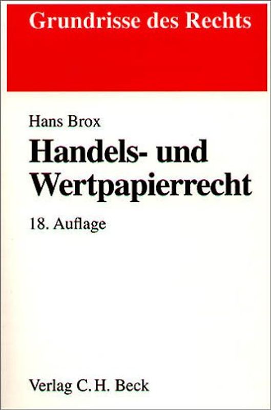 Handels- und Wertpapierrecht