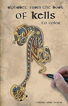 Alphabet from the book of kells: to color