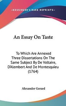 An Essay On Taste