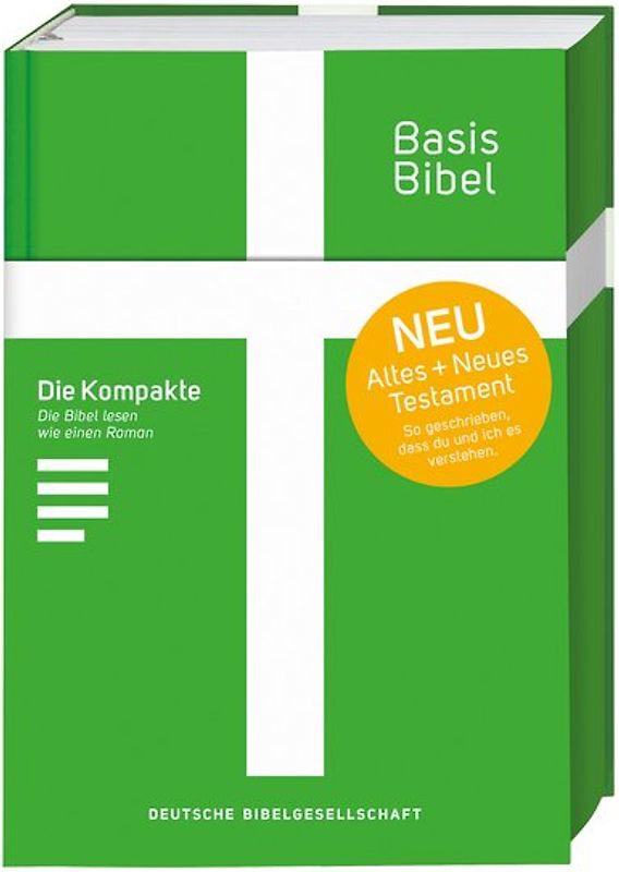 Basisbibel. Die Kompakte. Grün. Der moderne Bibel-Standard: neue Bibelübersetzung des AT und NT nach den Urtexten mit umfangreichen Erklärungen. Leicht lesbares Layout. In 3 modernen Farben erhältlich.