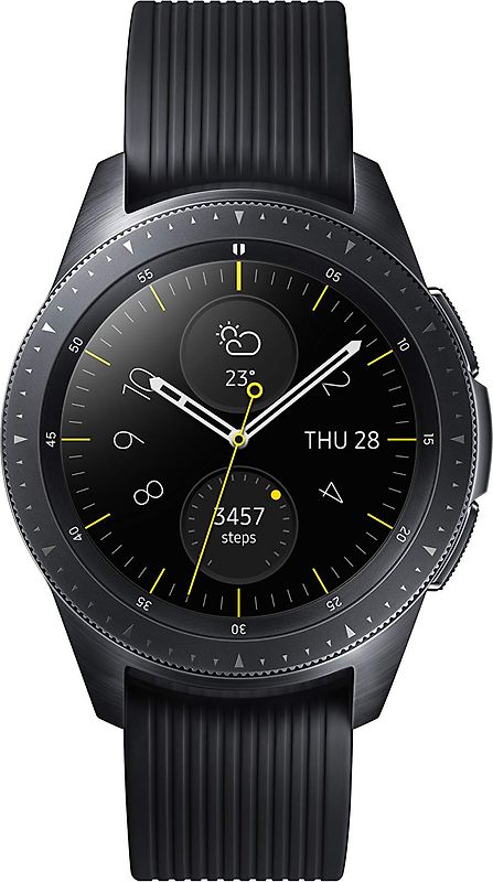 Samsung Galaxy Watch 42 mm noir et bracelet en silicone noir [Wi-Fi]