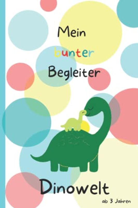 Dinowelt Malheft für Kleinkinder ab 3 Jahren A5 für unterwegs, Dino Malbuch