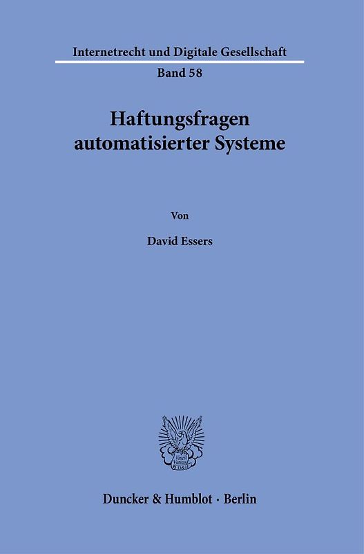 Haftungsfragen automatisierter Systeme.