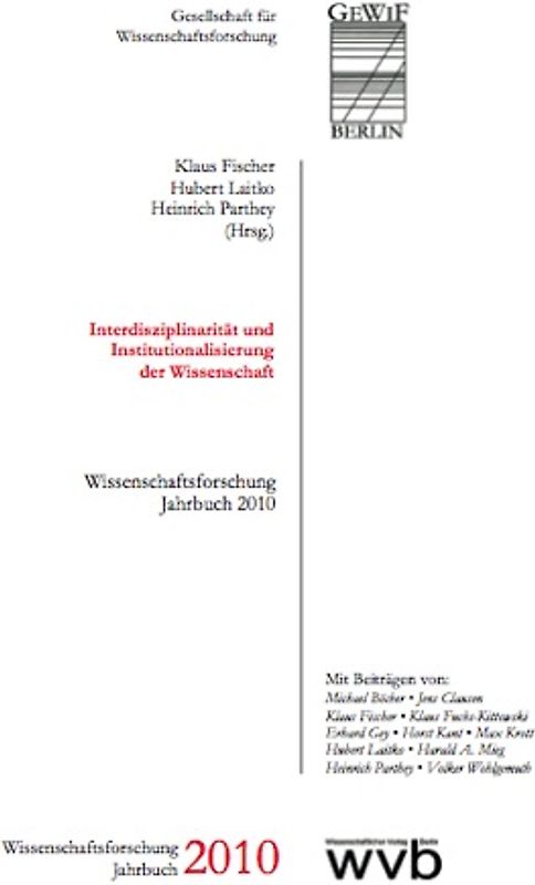 Interdisziplinarität und Institutionalisierung der Wissenschaft