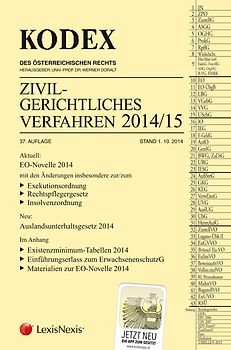 Kodex Zivilgerichtliches Verfahren 2014/15