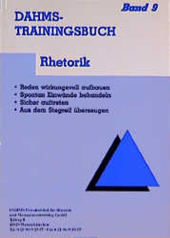 Dahms Trainingsbuch / Rhetorik