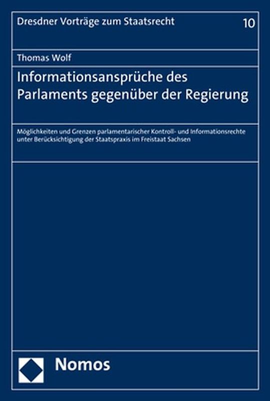 Informationsansprüche des Parlaments gegenüber der Regierung