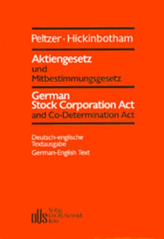 Aktiengesetz und Mitbestimmungsgesetz