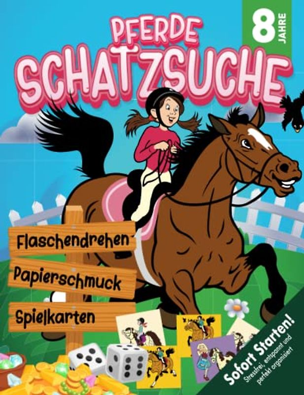 Magische Pferde Schatzsuche ab 8 Jahren: Gibt es wirklich diesen uralten Schatz auf dem Reiterhof und werden uns die magischen Pferdearmbänder helfen? (Bravo Schatzsuche)