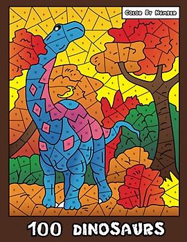 100 DINOSAURS Color By Number