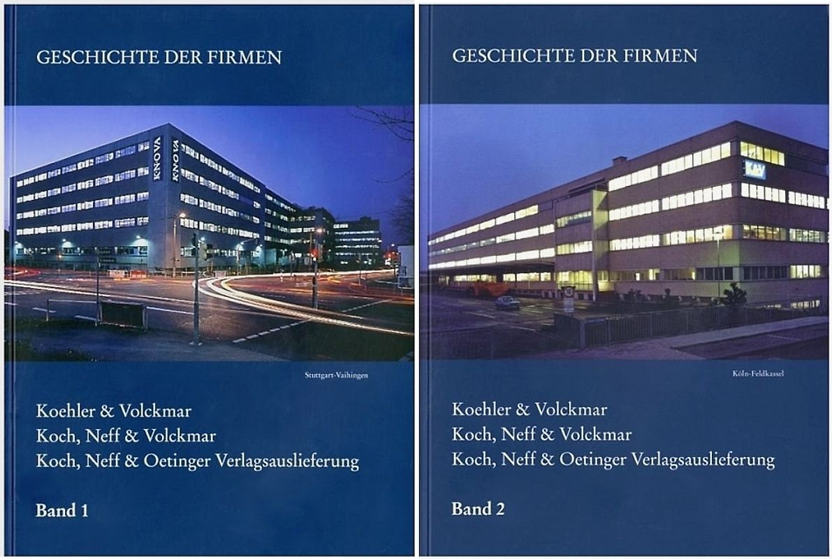 Geschichte der Firmen Koehler & Volckmar, Koch, Neff & Volckmar, Koch, Neff & Oetinger Verlagsauslieferung und der Gründungsfirma F. Volckmar von 1829 bis 2009, 2 Bde.