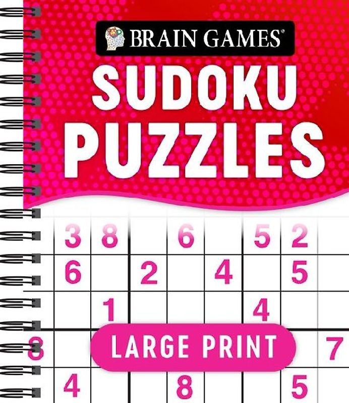 Brain Games - Large Print Sudoku Puzzles (Swoosh)
