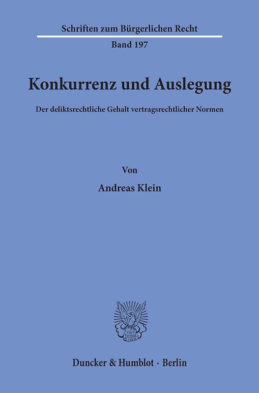 Konkurrenz und Auslegung.
