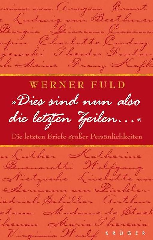 Dies sind nun also die letzten Zeilen ...