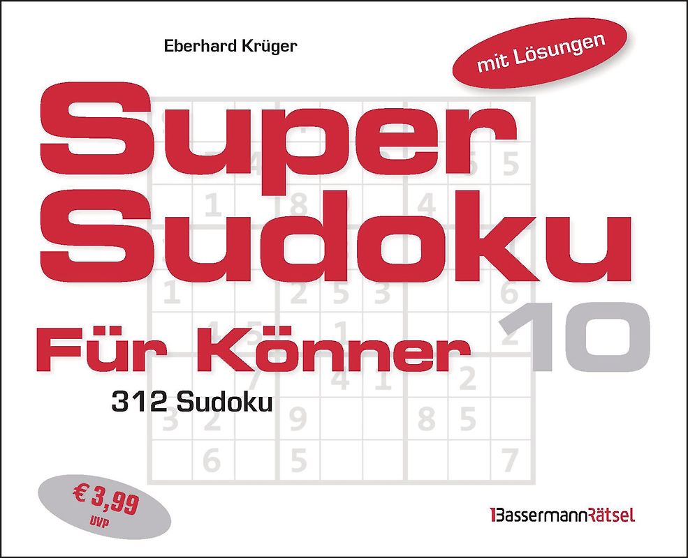 Supersudoku für Könner 10 (5 Exemplare à 3,99 €)