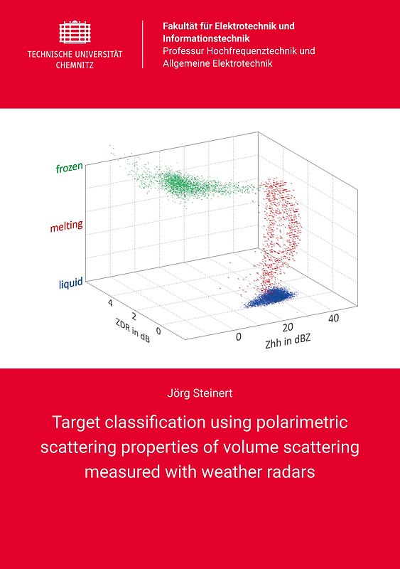 Target classification using polarimetric scattering properties of volume scattering measured with weather radars