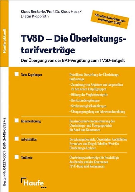 TVöD - Die Überleitungstarifverträge