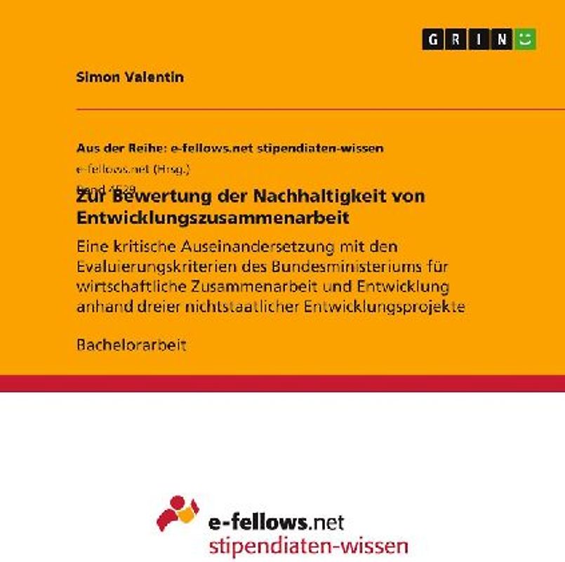 Zur Bewertung der Nachhaltigkeit von Entwicklungszusammenarbeit