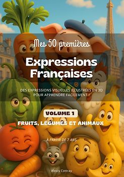 Mes 50 Premières Expressions Françaises - Volume 1 (Fruits, Légumes, Animaux)