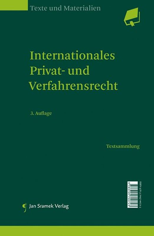 Internationales Privat- und Verfahrensrecht Conflict of Laws