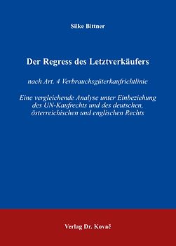 Der Regress des Letztverkäufers
