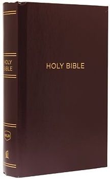 NKJV, Pew Bible, Large Print, Hardcover, Burgundy, Red Letter Edition
