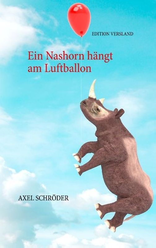 Ein Nashorn hängt am Luftballon