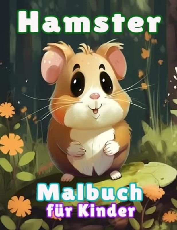 Hamster-Malbuch für Kinder: Süße und schöne Hamster Malvorlagen für Kinder, Jungen und Mädchen