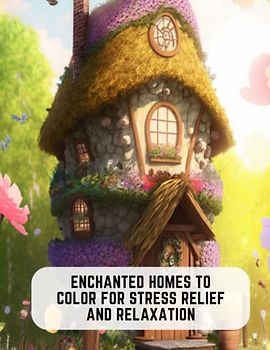 Enchanted Homes to Color for Stress Relief and Relaxation: Journey Through The World Of Fantasy Castles And Adventure