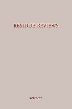 Residue Reviews/Rückstands-Berichte