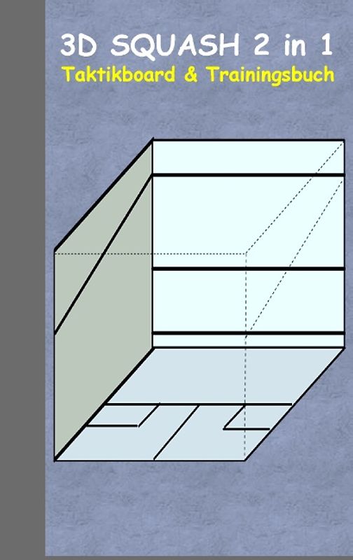 3D Squash 2 in 1 Taktikboard und Trainingsbuch