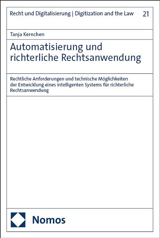 Automatisierung und richterliche Rechtsanwendung