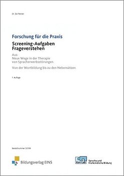 KonLab Pädagogisches Begleitmaterial / Screeningbogen 4 "Sprachverstehen"