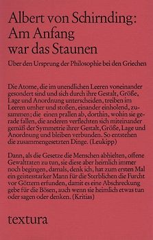 Am Anfang war das Staunen