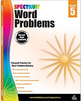 Spectrum Word Problems, Grade 5