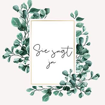 SIE SAGT JA - JGA GÄSTEBUCH: Junggesellinnenabschied Frauen Gästebuch, das prefekte Album zum Junggesellinnenabschied, JGA Buch, Fotoalbum Junggesellinnenabschied