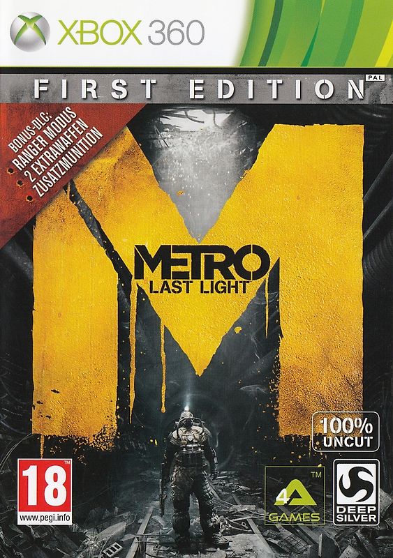 Metro: Last Light [First Edition, AT Import] Xbox 360