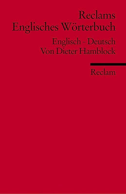 Reclams Englisches Wörterbuch